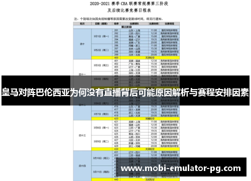 皇马对阵巴伦西亚为何没有直播背后可能原因解析与赛程安排因素 皇马对阵巴伦西亚为何没有直播背后可能原因解析与赛程安排因素